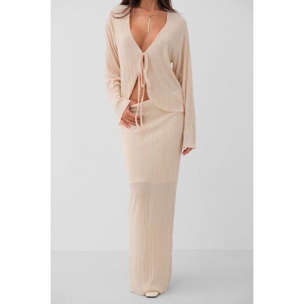 Düşük Bel Maxi Boy Etek