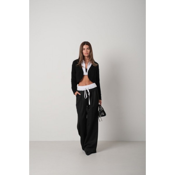 Biyeli Crop Triko Hırka