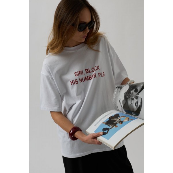 Ön Baskılı Oversize T-Shirt