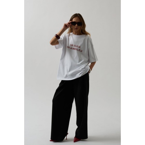 Ön Baskılı Oversize T-Shirt