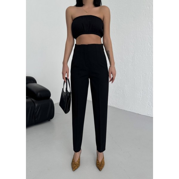 Yüksek Bel Pensli̇ Pantolon