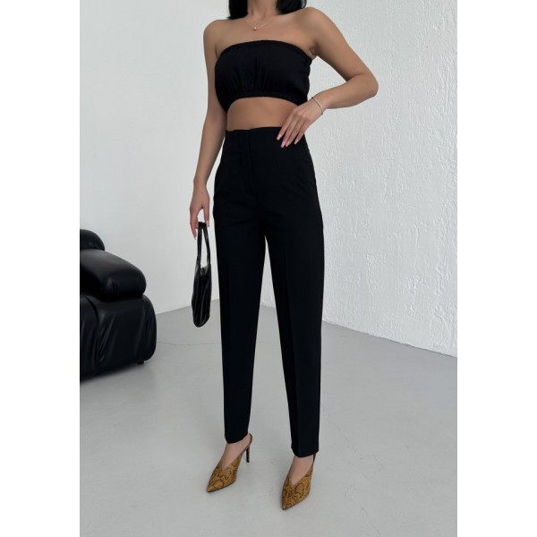 Yüksek Bel Pensli̇ Pantolon