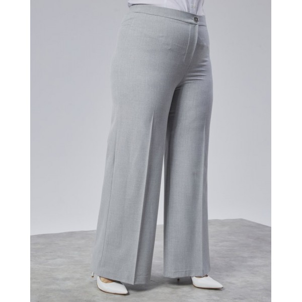 Poly Viscose Full Lycra Beli̇ Lasti̇kli̇ Battal Pantolon