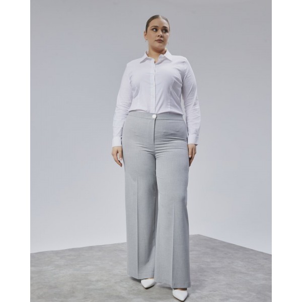 Poly Viscose Full Lycra Beli̇ Lasti̇kli̇ Battal Pantolon