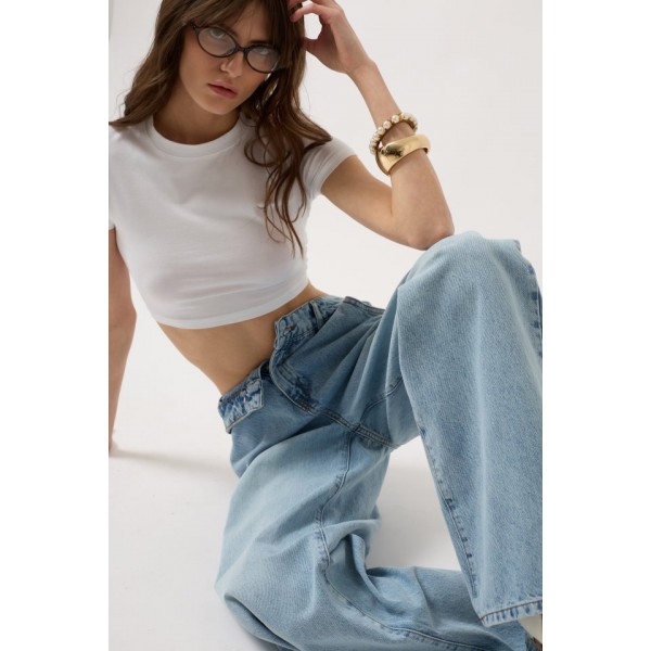 Düşük Bel Straight Jean