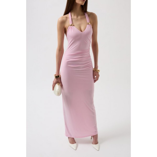 Aksesuar Detay Maxi Elbise