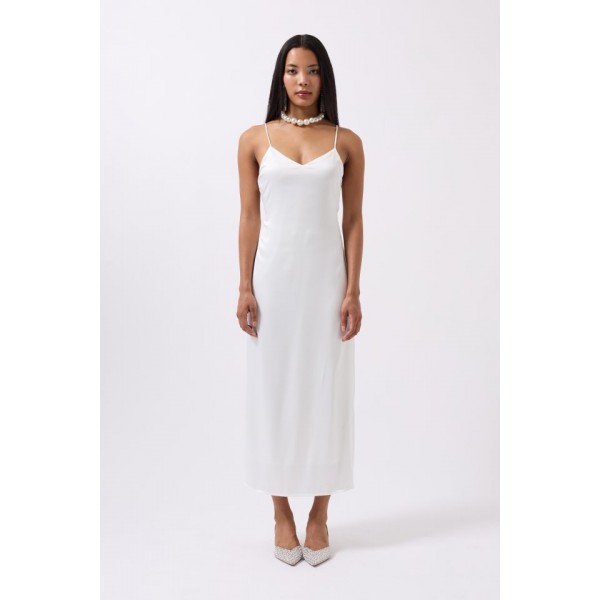 Saten İnce Asklı Elbise