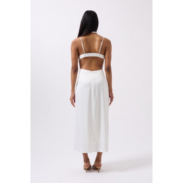 Saten İnce Asklı Elbise