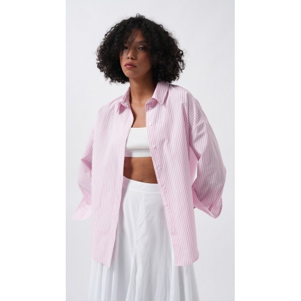 Çizgili Basic Gömlek