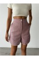 KAŞE KISA ŞORT - Gül Kurusu