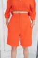 Oranj Şort Ve Üst Takım