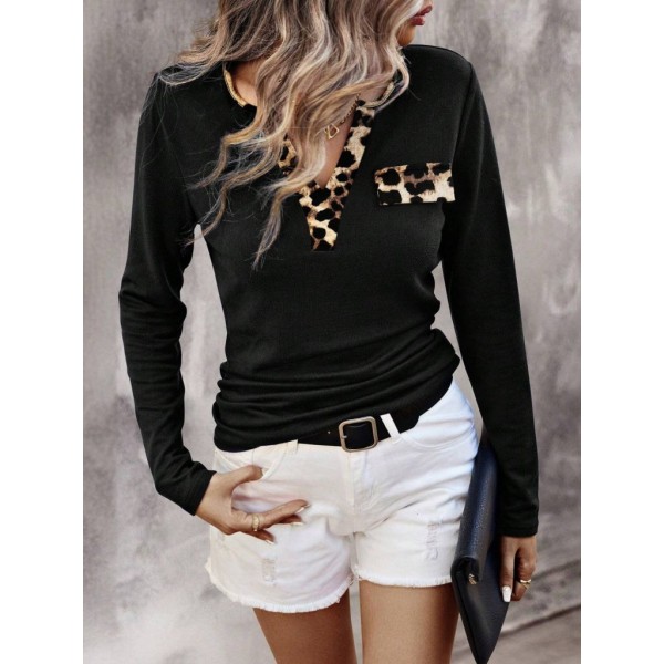 Kadın Uzun Kollu V Yakalı Kaşkorse Bluz