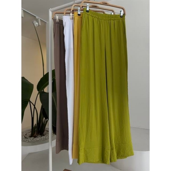 Kruvaze Model Klasik Pantolonlu Çupra Keten Takım 10191