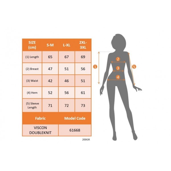 Kadın Uzun Kollu Yarı Balıkçı Yaka önü Nervürlü Viskon Iki Iplik Bluz