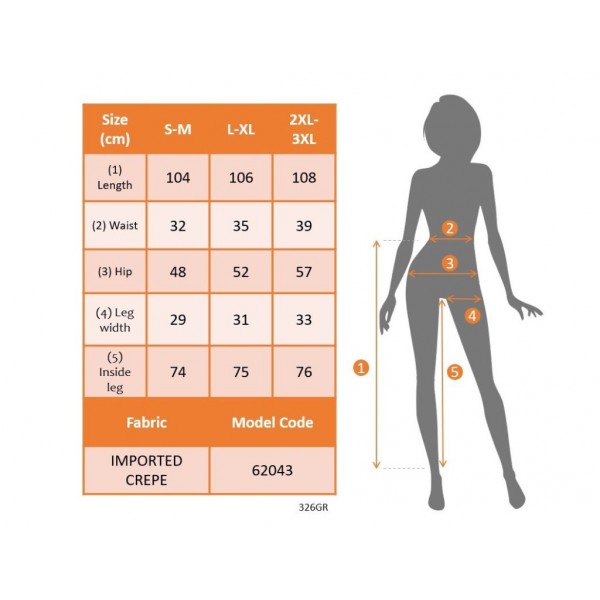 Kadın Yüksek Bel Paçaya Doğru Genişleyen Ithal Krep Pantolon