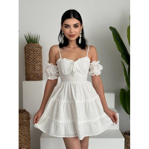 Lucca Kolu Lastikli Mini Elbise