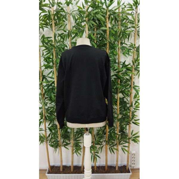 Erkek Uzun Kollu Bisiklet Yaka London Logo Baskılı Iki Iplik Sweat