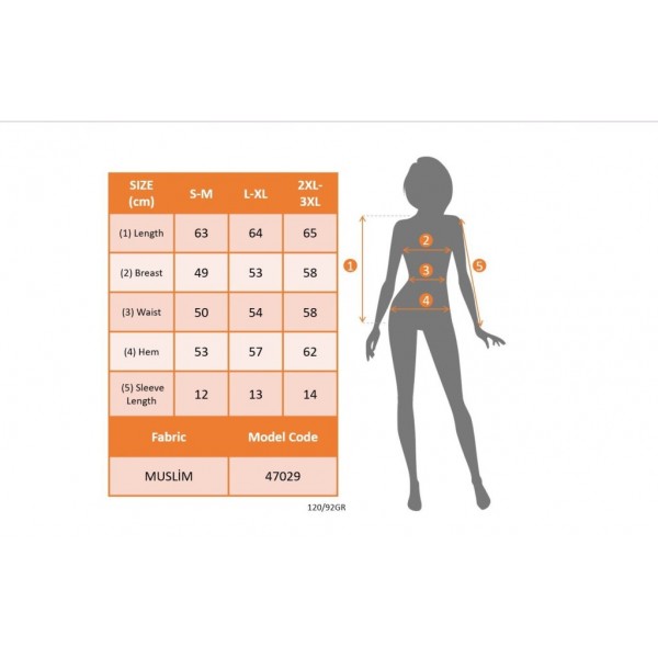 Kadın Kısa Kollu V Yakalı önden Düğmeli Müslim Gömlek