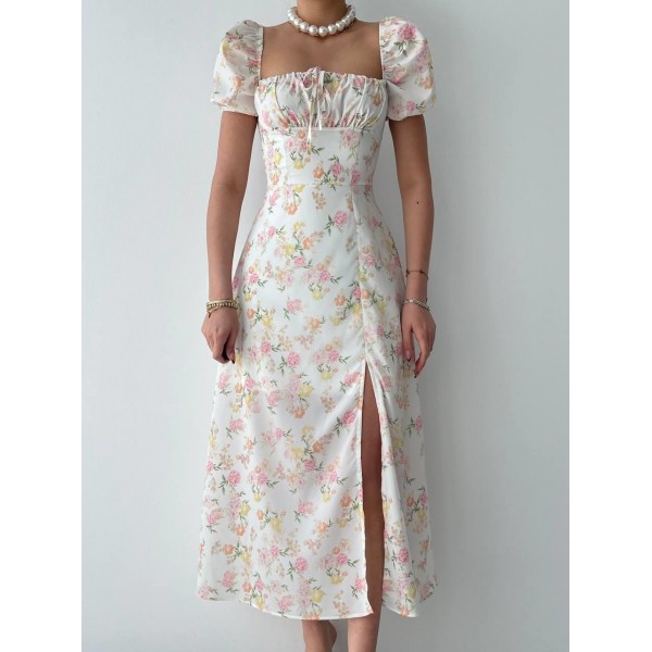 Zeze Balon Kol Elbise