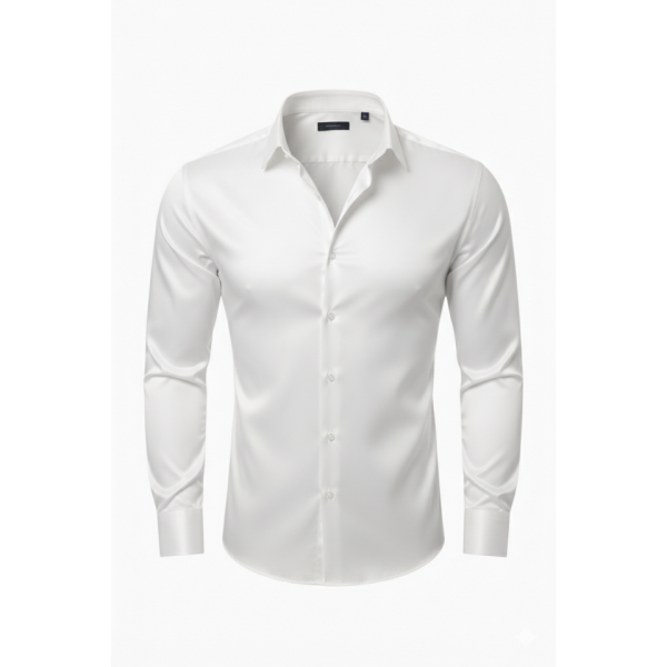 Erkek Saten Klasik Gömlek