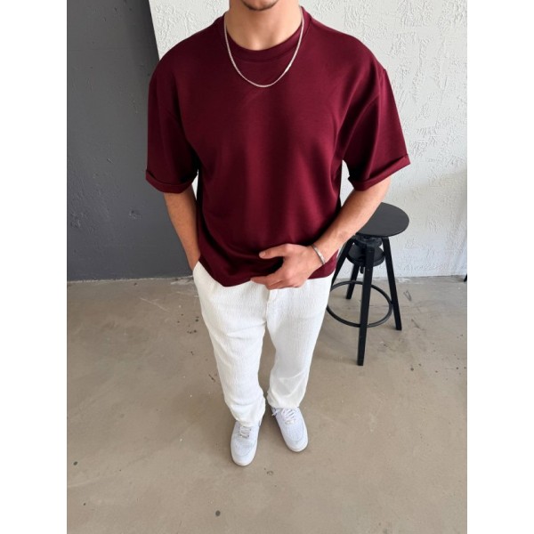 Erkek Duble Kol Basic Tişört