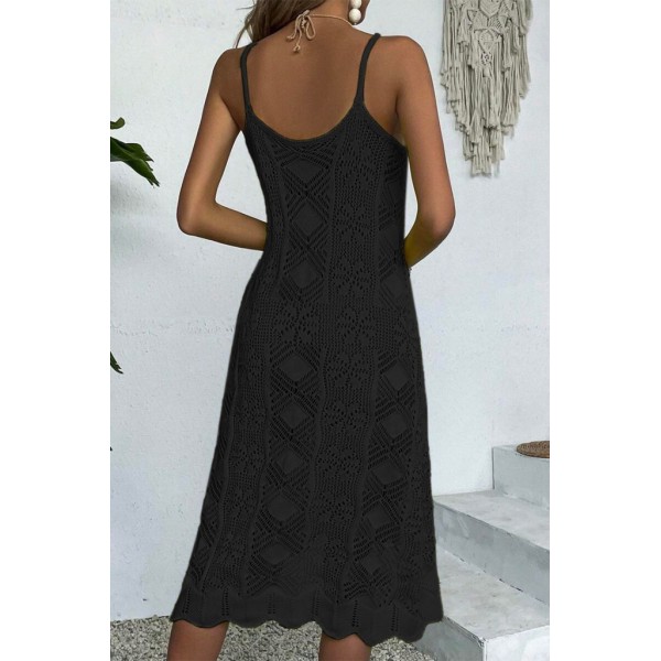 Kadın Ince Askılı Triko Elbise