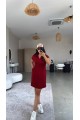 Kadın Polo Yaka Mini Elbise