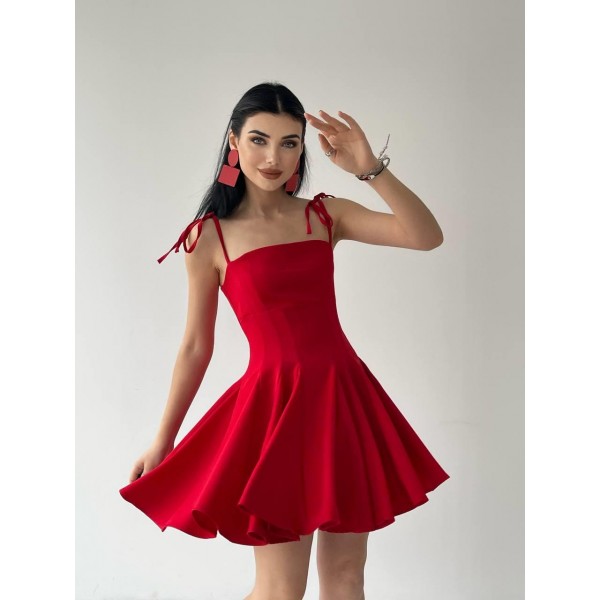 Clara Askılı Mini Elbise