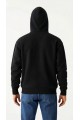 Samuray Ninja Çift Kapüşonlu ZIP Fermuarlı Kanguru Cepli Tam Fermuarlı Hoodie Sweatshirt - Siyah
