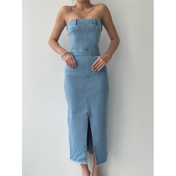 Sonic Straplez Elbise