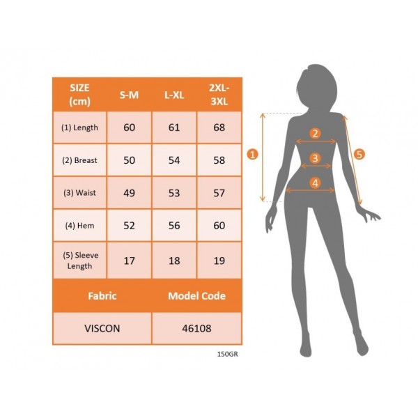 Kadın Kısa Kollu Bisiklet Yaka Desenli Viskon Bluz