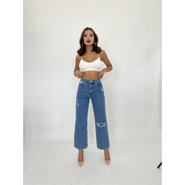 6288 KOT PANTOLON-MAVİ