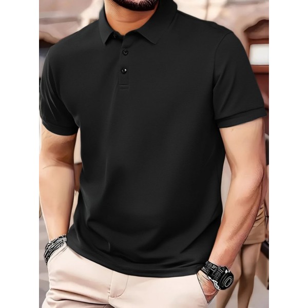 Erkek Kısa Kollu Yakalı Viskon Iki Iplik Erkek Tişört