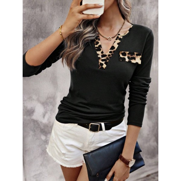 Kadın Uzun Kollu V Yakalı Kaşkorse Bluz
