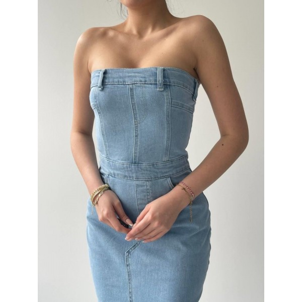 Sonic Straplez Elbise