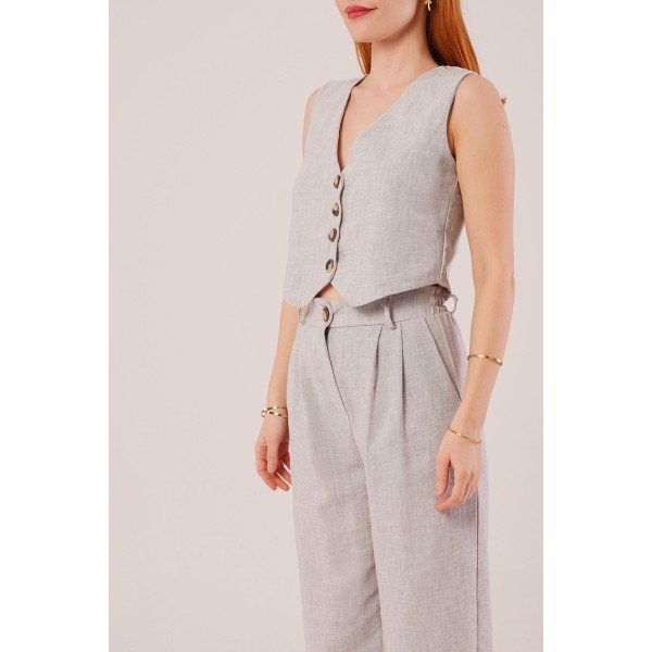 Kırçıllı Desen Gri Takım