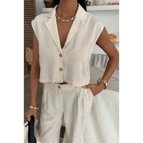 Zoe Crop Yelek Takım 9744-08