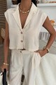 Zoe Crop Yelek Takım 9744-08