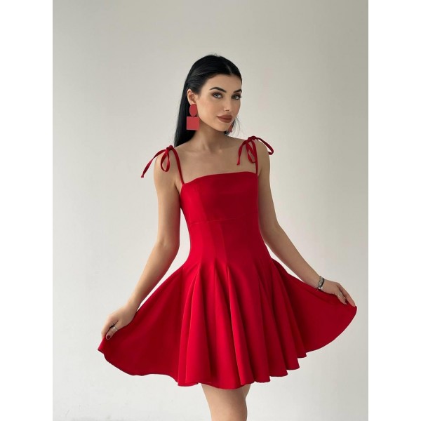 Clara Askılı Mini Elbise