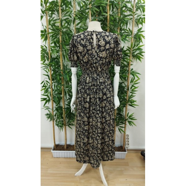 Kadın Yarım Kollu Bisiklet Yaka Kol Ve Bel Gipe Detay Süprem Elbise