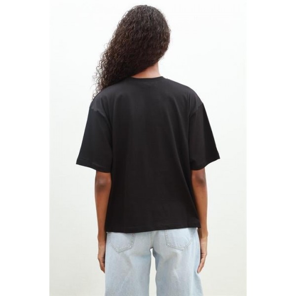 Melasti Motifli Brodeli Tişört 8019-8