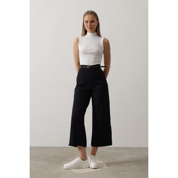 Kemer Pens Detaylı Pantolon - Lacivert