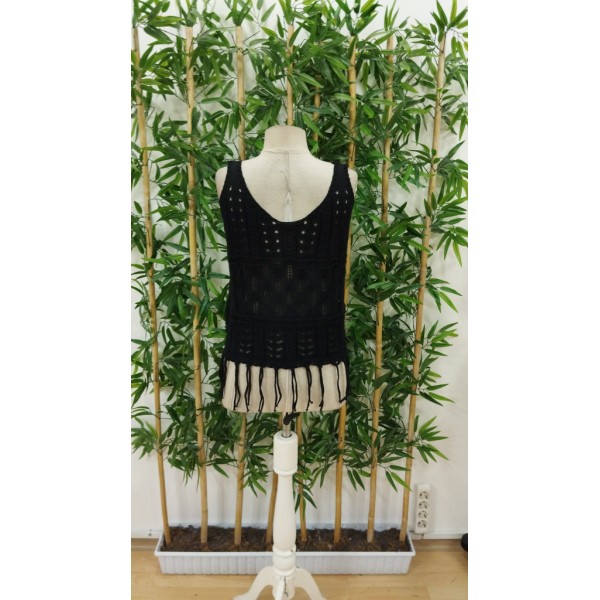 Kadın Askılı Yuvarlak Yaka önden Düğmelipüsküllü Triko Bluz