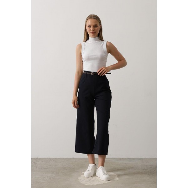 Kemer Pens Detaylı Pantolon - Lacivert