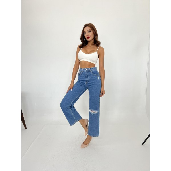 6288 KOT PANTOLON-MAVİ