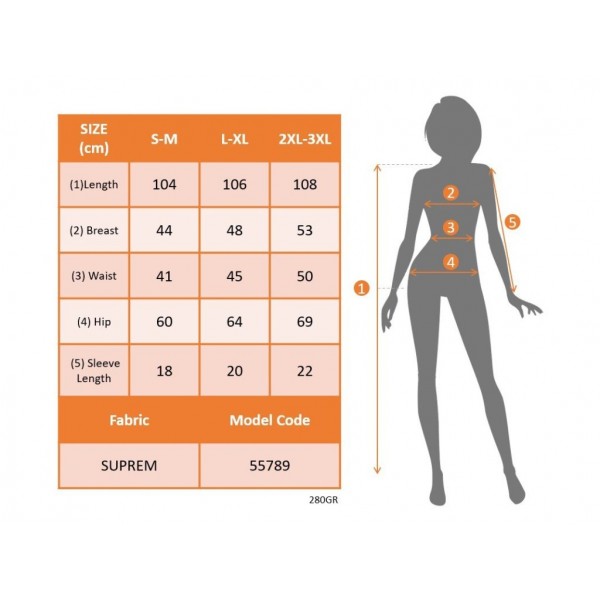 Kadın Kısa Yarasa Kollu Yuvarlak Yaka Beli Büzgülü Süprem Elbise