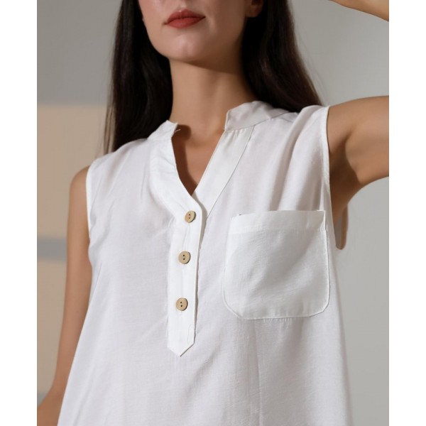 Düğme Detaylı Mini Elbise