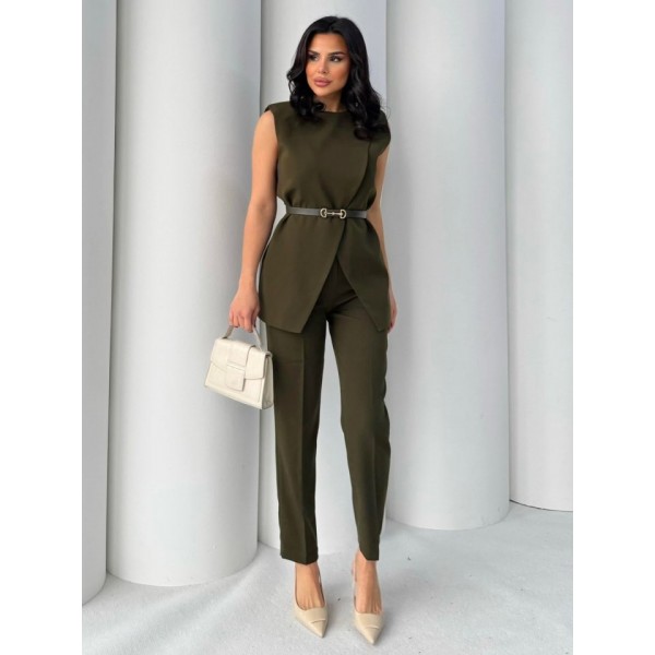 Vatkalı Ceket Pantolon İkili Takım