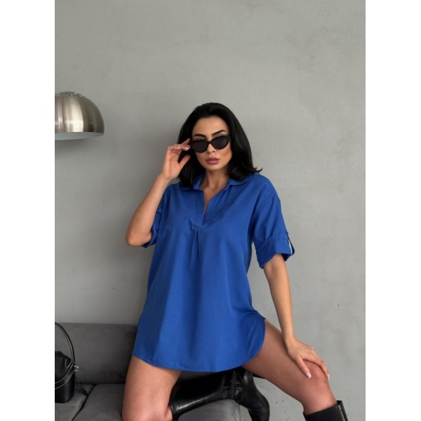 Yırtmaç Detaylı Tunik Gömlek