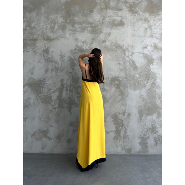 Askılı Maxi Boy Elbise